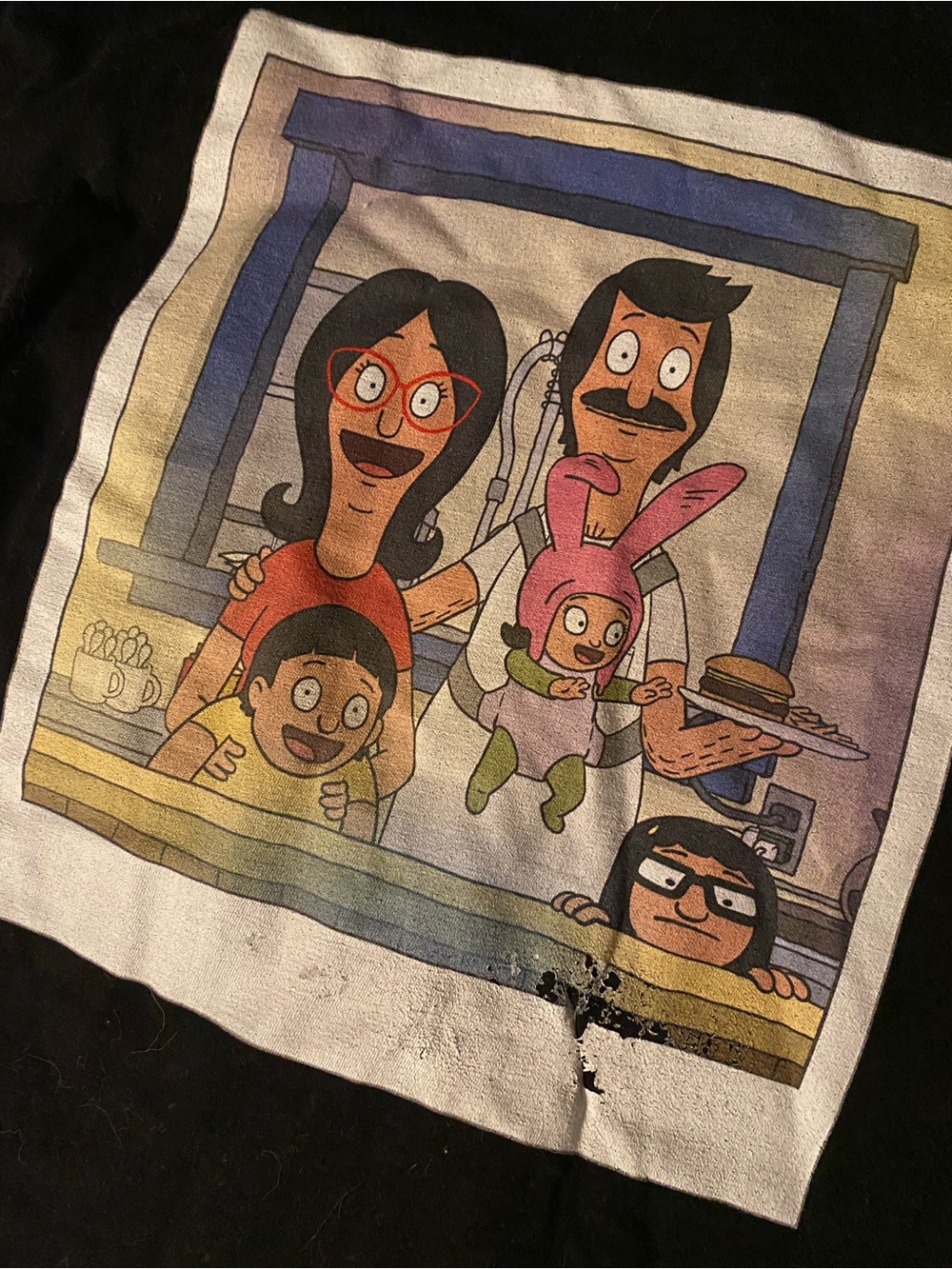 Bob's Burgers Family Graphic Tee - Black